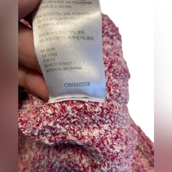 Free People Good Day Wool Blend Pink Cropped Sweater - Picture 6 of 10